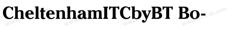 CheltenhamITCbyBT Bo字体转换
